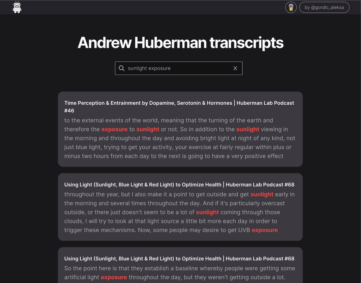 Andrew Huberman Search