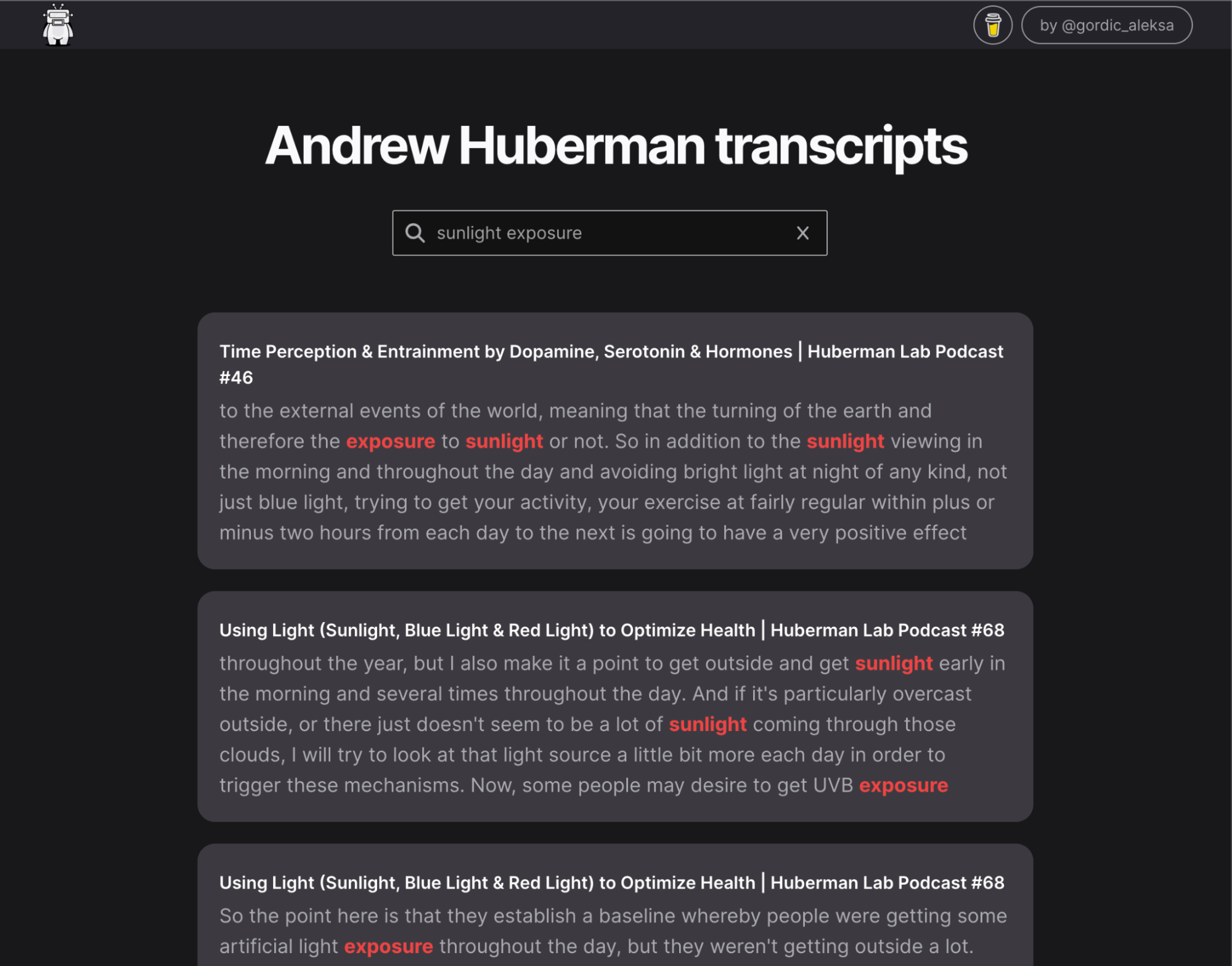 Andrew Huberman Search