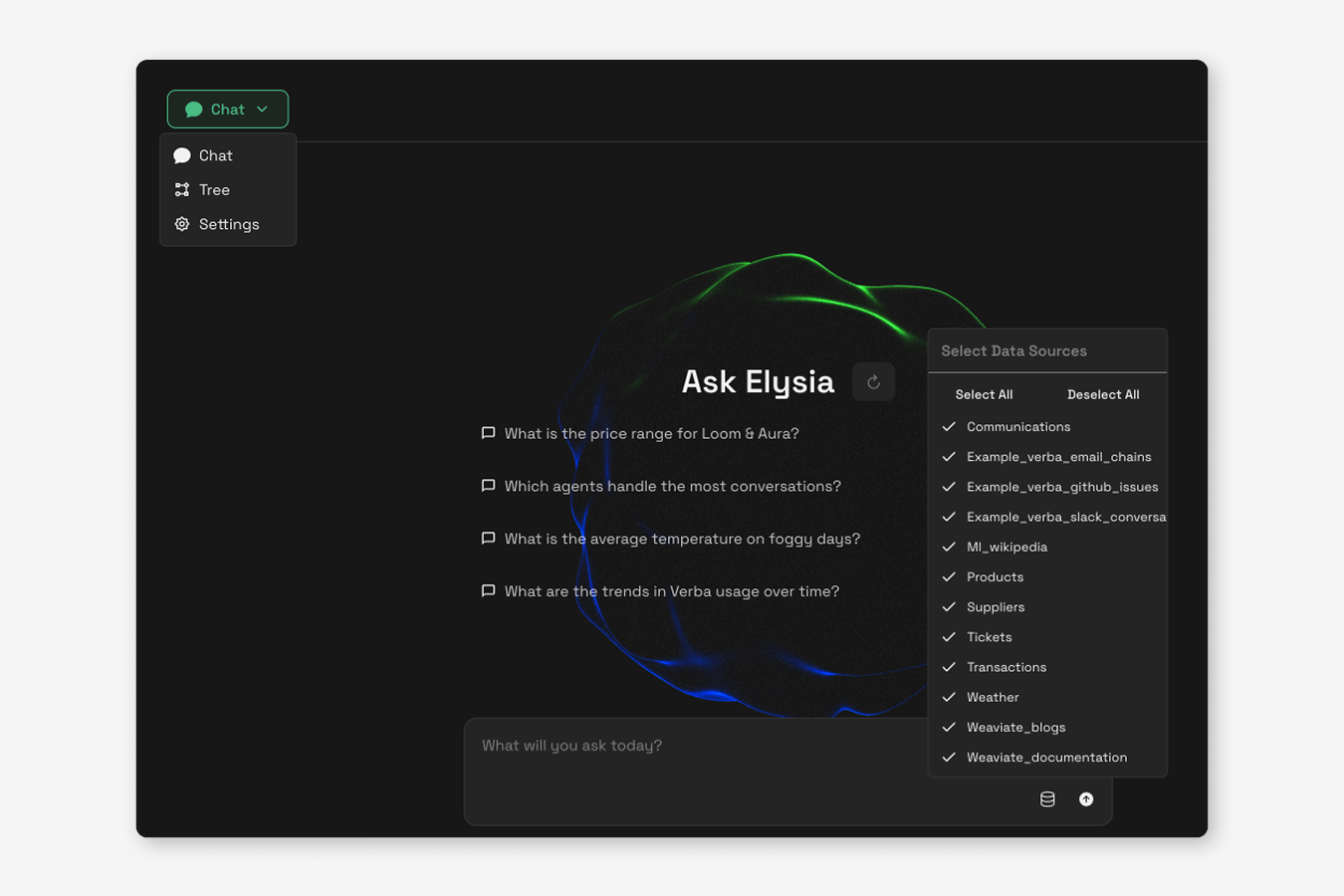 Elysia app chat