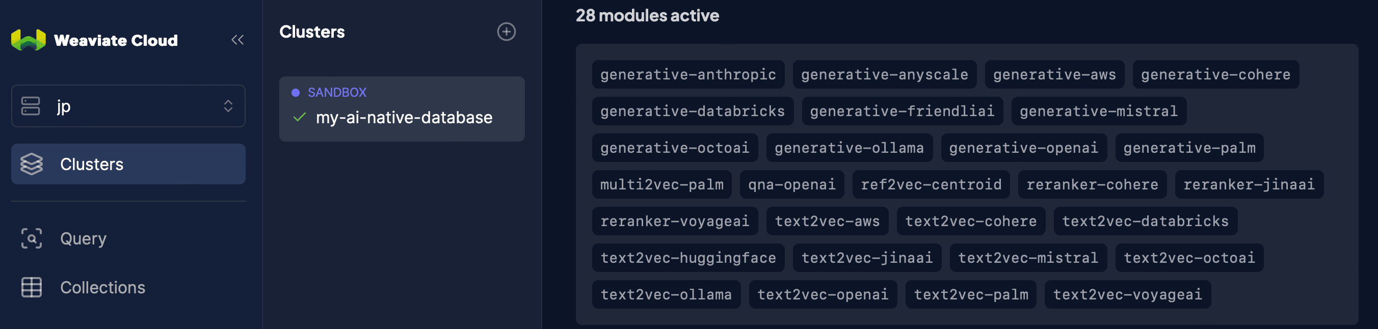 See the list of available modules