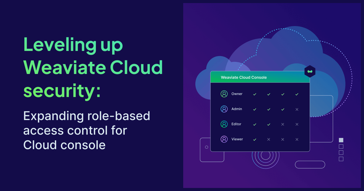 Leveling up Weaviate Cloud security