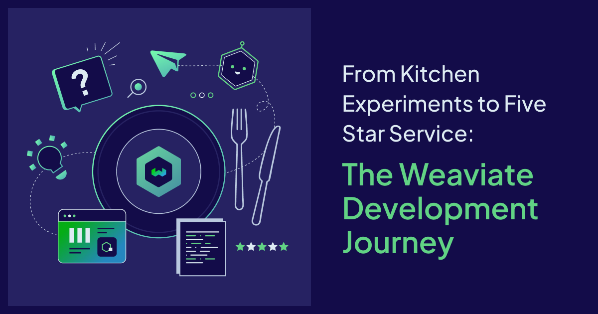 From Kitchen Experiments to Five Star Service: The Weaviate Development Journey