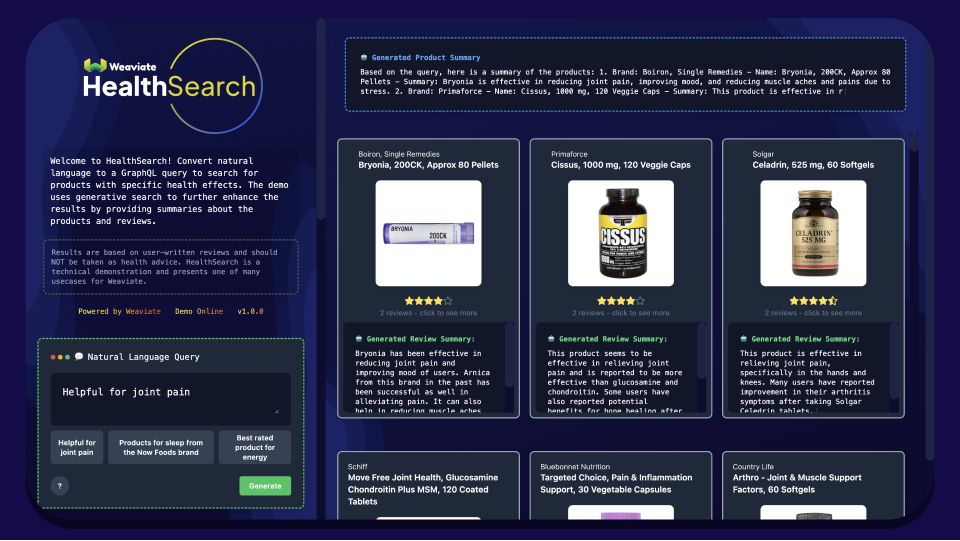 Healthsearch Demo