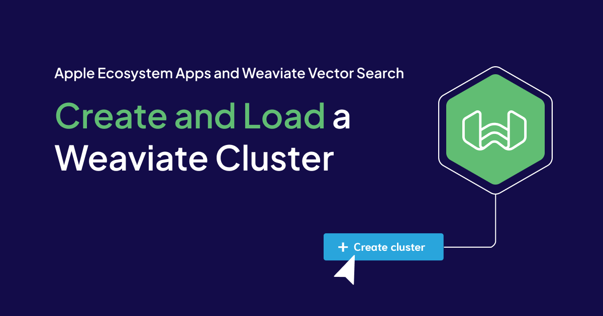 Set up a Weaviate Cluster on WCD and load in book data using a python data pipeline that can be searched through your iOS and other Apple Ecosystem Applications.