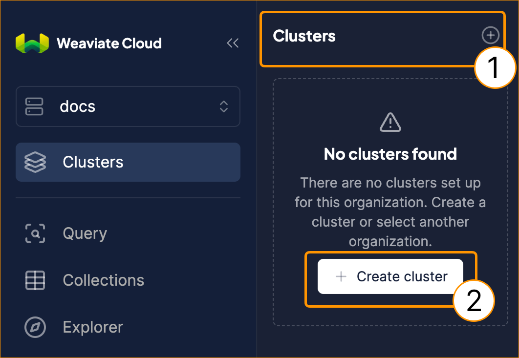 Create a cluster