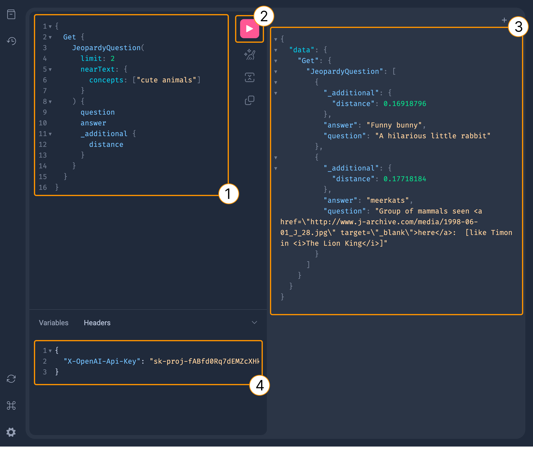 Query tool in Weaviate Cloud