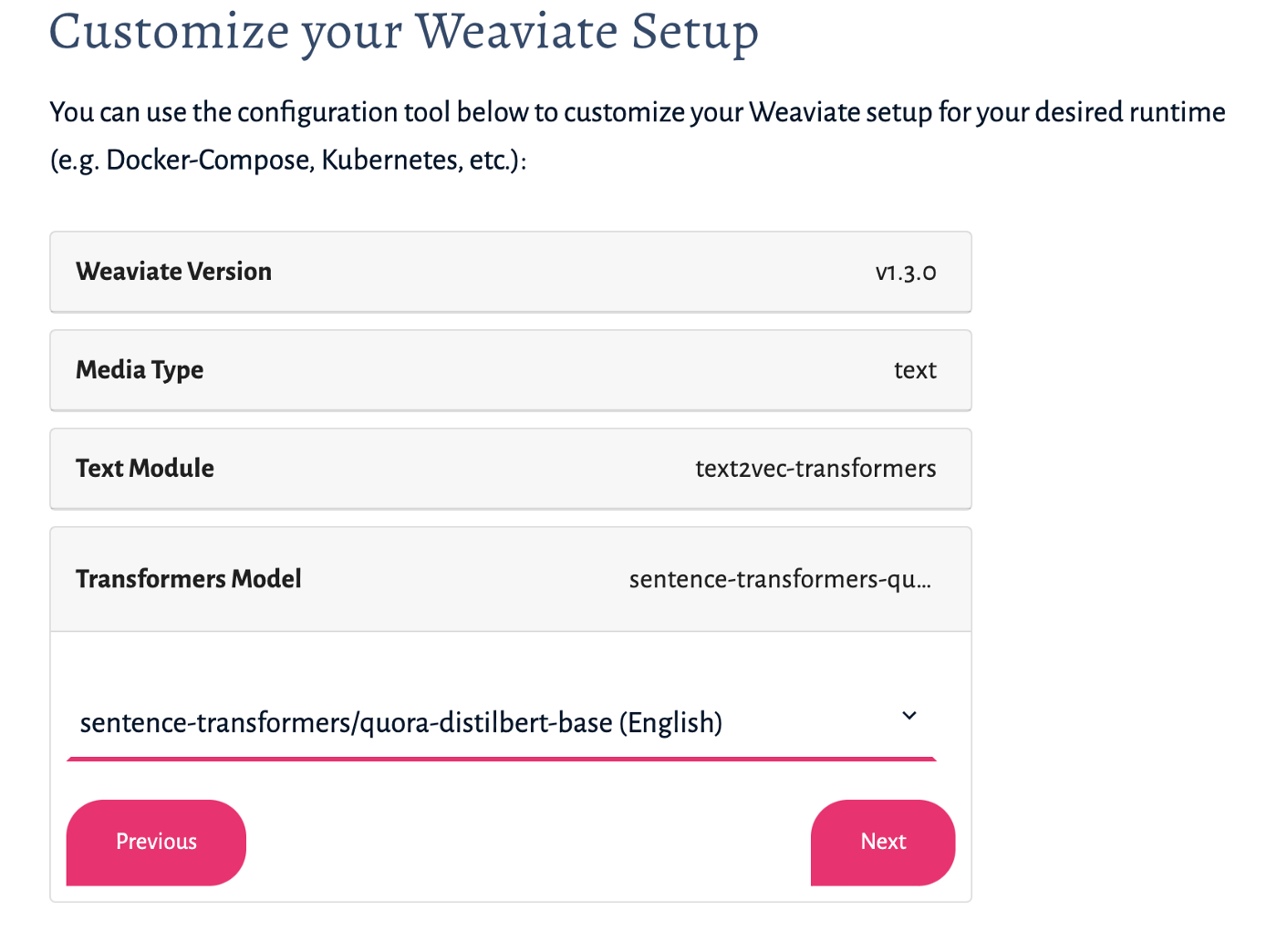 Weaviate Configuration Tool