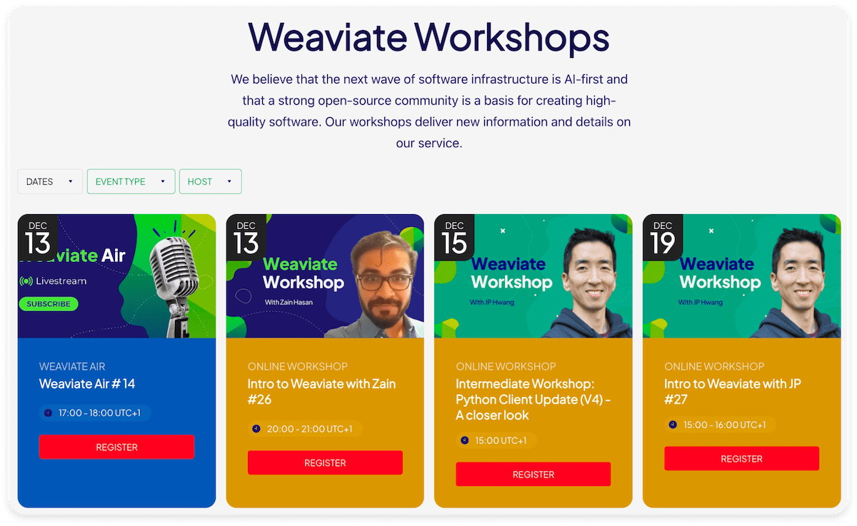 workshops