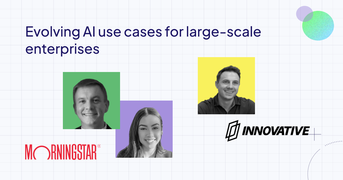 Evolving AI use cases for large-scale enterprises